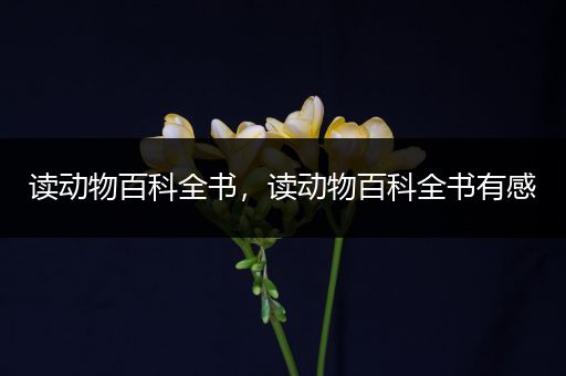 读动物百科全书，读动物百科全书有感