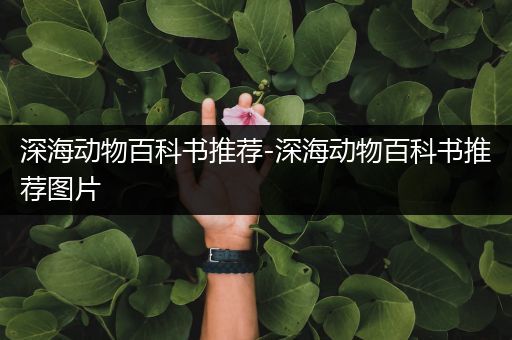 深海动物百科书推荐-深海动物百科书推荐图片