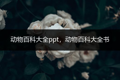 动物百科大全ppt，动物百科大全书