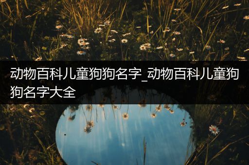 动物百科儿童狗狗名字_动物百科儿童狗狗名字大全