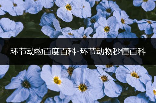 环节动物百度百科-环节动物秒懂百科