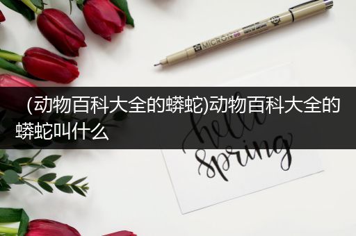 （动物百科大全的蟒蛇)动物百科大全的蟒蛇叫什么