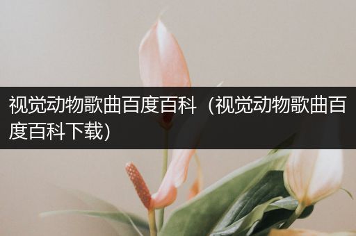 视觉动物歌曲百度百科（视觉动物歌曲百度百科下载）