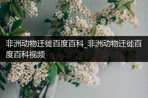 非洲动物迁徙百度百科_非洲动物迁徙百度百科视频