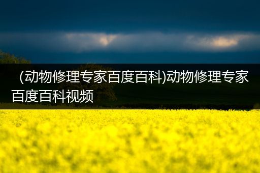 （动物修理专家百度百科)动物修理专家百度百科视频