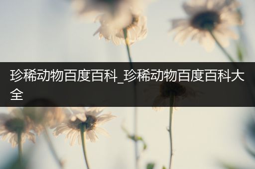 珍稀动物百度百科_珍稀动物百度百科大全