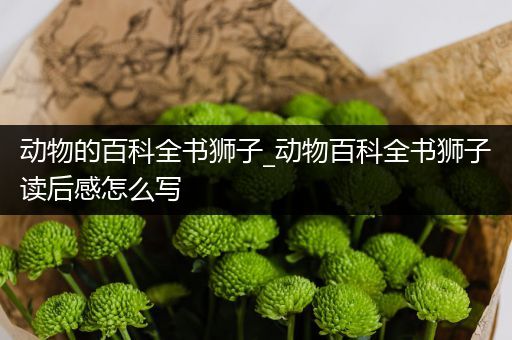 动物的百科全书狮子_动物百科全书狮子读后感怎么写