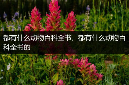 都有什么动物百科全书，都有什么动物百科全书的