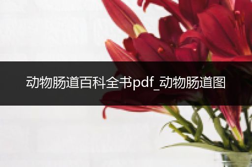 动物肠道百科全书pdf_动物肠道图