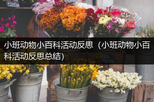 小班动物小百科活动反思（小班动物小百科活动反思总结）