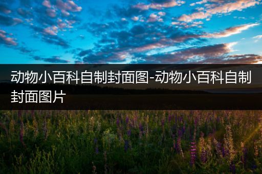 动物小百科自制封面图-动物小百科自制封面图片