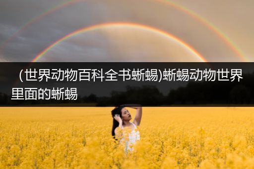 （世界动物百科全书蜥蜴)蜥蜴动物世界里面的蜥蜴