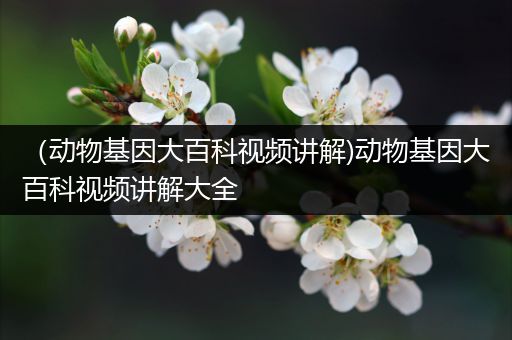 （动物基因大百科视频讲解)动物基因大百科视频讲解大全