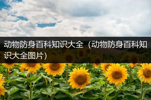 动物防身百科知识大全（动物防身百科知识大全图片）