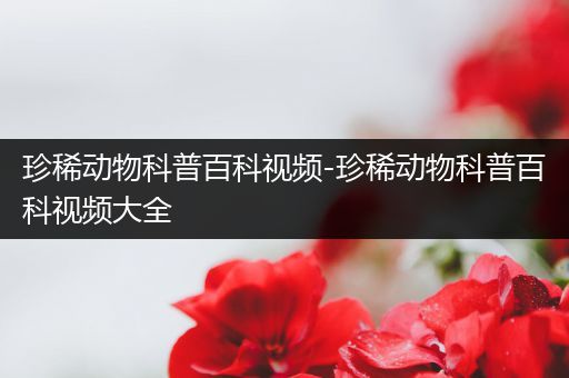 珍稀动物科普百科视频-珍稀动物科普百科视频大全