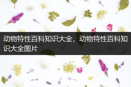 动物特性百科知识大全，动物特性百科知识大全图片