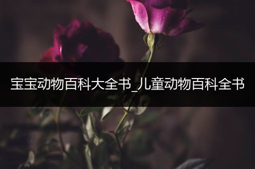 宝宝动物百科大全书_儿童动物百科全书