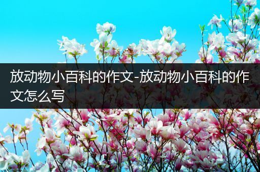 放动物小百科的作文-放动物小百科的作文怎么写