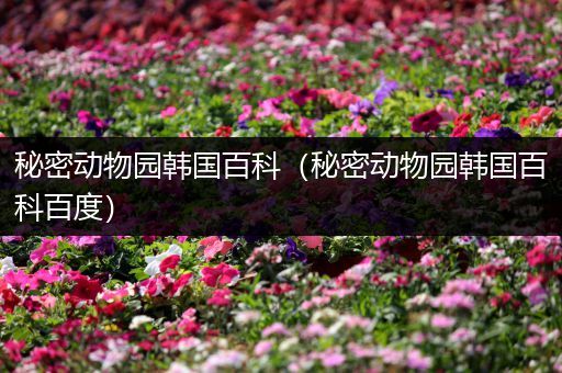 秘密动物园韩国百科（秘密动物园韩国百科百度）