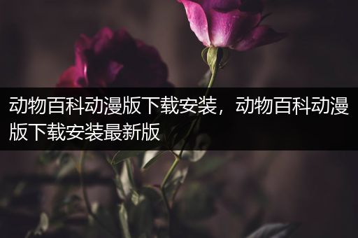 动物百科动漫版下载安装，动物百科动漫版下载安装最新版