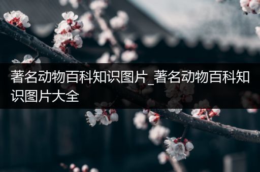 著名动物百科知识图片_著名动物百科知识图片大全