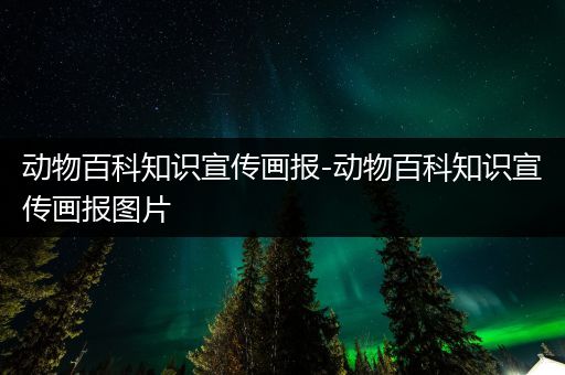 动物百科知识宣传画报-动物百科知识宣传画报图片