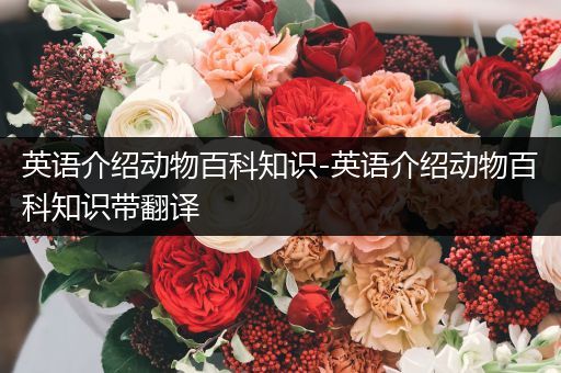 英语介绍动物百科知识-英语介绍动物百科知识带翻译