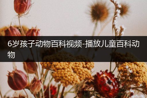 6岁孩子动物百科视频-播放儿童百科动物