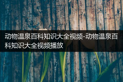 动物温泉百科知识大全视频-动物温泉百科知识大全视频播放