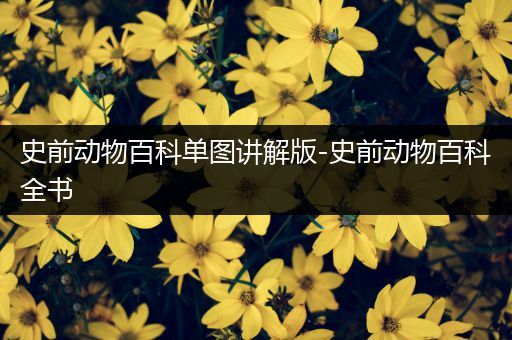 史前动物百科单图讲解版-史前动物百科全书