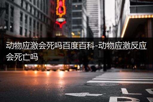动物应激会死吗百度百科-动物应激反应会死亡吗