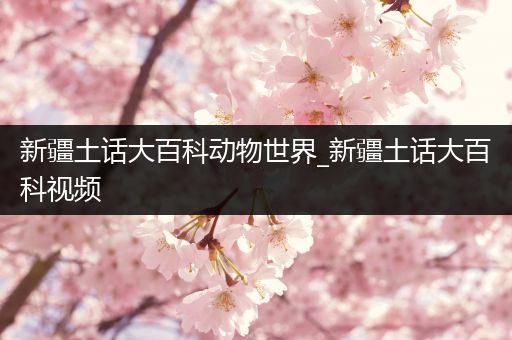 新疆土话大百科动物世界_新疆土话大百科视频