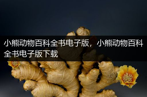 小熊动物百科全书电子版，小熊动物百科全书电子版下载