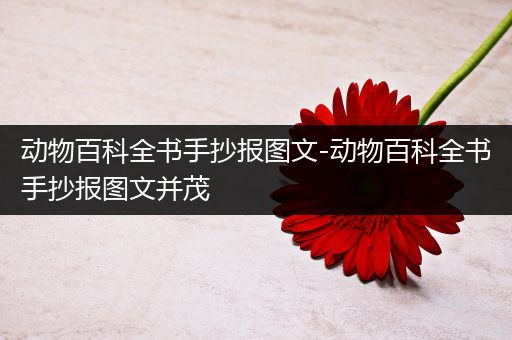 动物百科全书手抄报图文-动物百科全书手抄报图文并茂