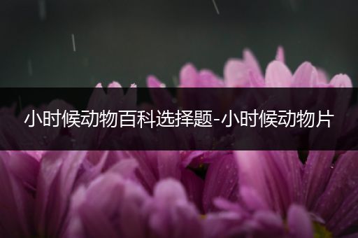 小时候动物百科选择题-小时候动物片