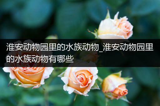 淮安动物园里的水族动物_淮安动物园里的水族动物有哪些
