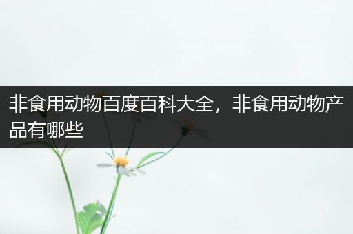 非食用动物百度百科大全，非食用动物产品有哪些