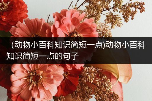 （动物小百科知识简短一点)动物小百科知识简短一点的句子