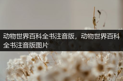 动物世界百科全书注音版，动物世界百科全书注音版图片