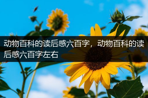 动物百科的读后感六百字，动物百科的读后感六百字左右