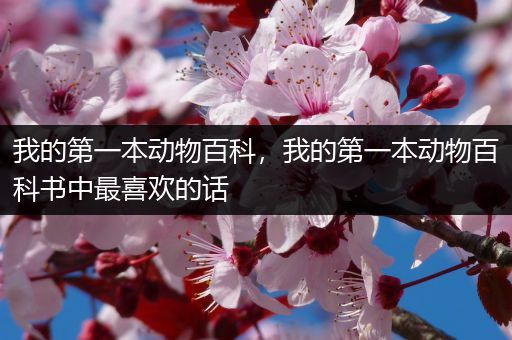 我的第一本动物百科，我的第一本动物百科书中最喜欢的话