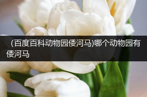 （百度百科动物园倭河马)哪个动物园有倭河马
