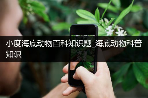 小度海底动物百科知识题_海底动物科普知识