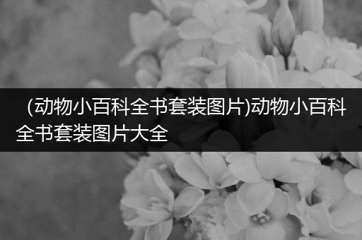 （动物小百科全书套装图片)动物小百科全书套装图片大全