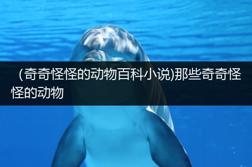 （奇奇怪怪的动物百科小说)那些奇奇怪怪的动物