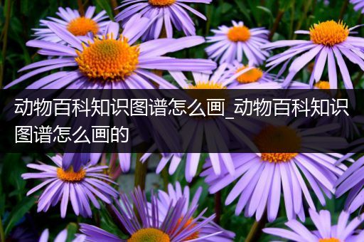 动物百科知识图谱怎么画_动物百科知识图谱怎么画的