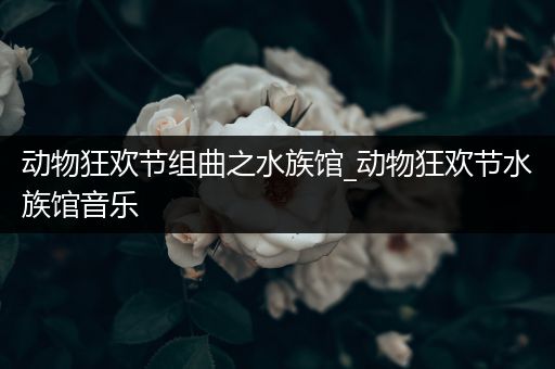 动物狂欢节组曲之水族馆_动物狂欢节水族馆音乐