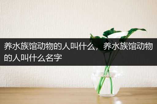 养水族馆动物的人叫什么，养水族馆动物的人叫什么名字