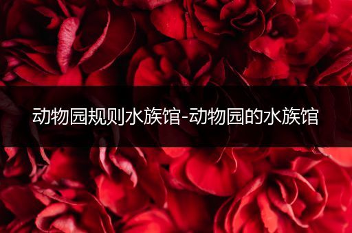 动物园规则水族馆-动物园的水族馆