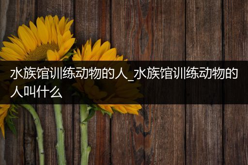 水族馆训练动物的人_水族馆训练动物的人叫什么